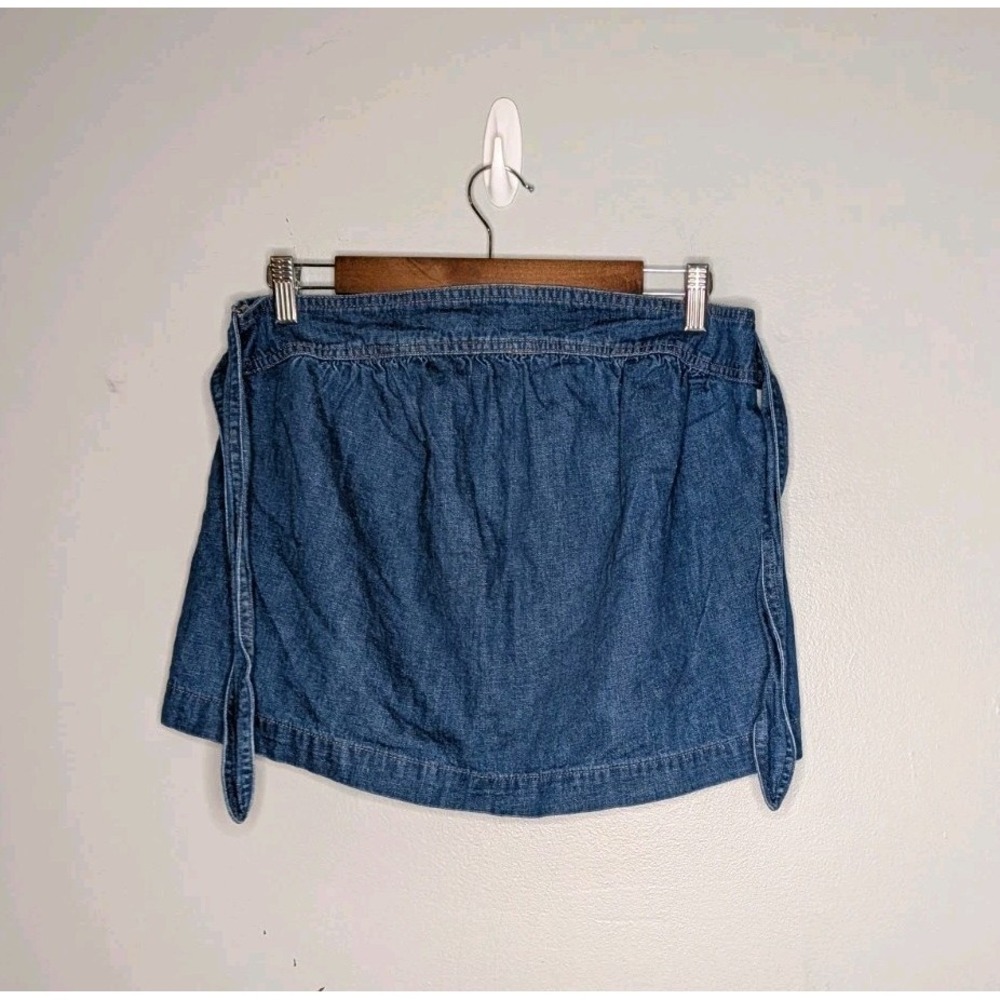 Madewell Denim Jean Micro‎ Mini Skirt Size XS Elastic Waist Cute Skirt - Picture 14 of 16